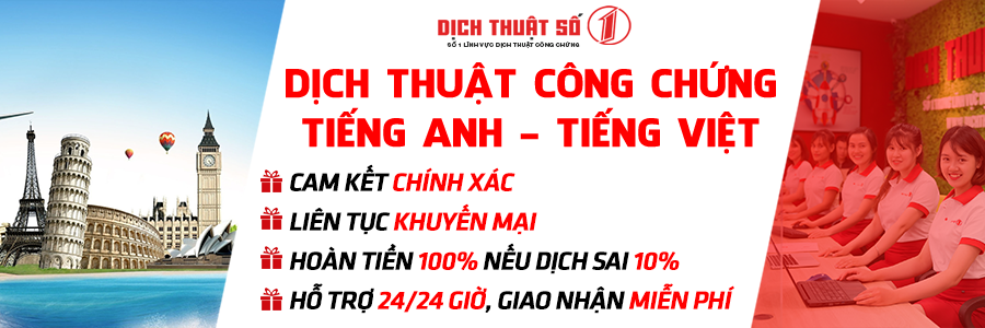 dịch tiếng Anh sang tiếng Việt tại Dịch Thuật Số 1