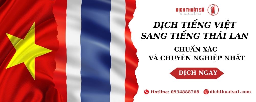 Dịch Tiếng Việt Sang Tiếng Thái Lan Chuẩn Nhất 