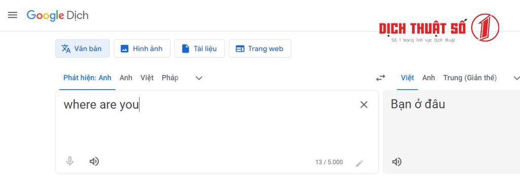 App dịch tiếng Anh sang tiếng Việt Google Translate