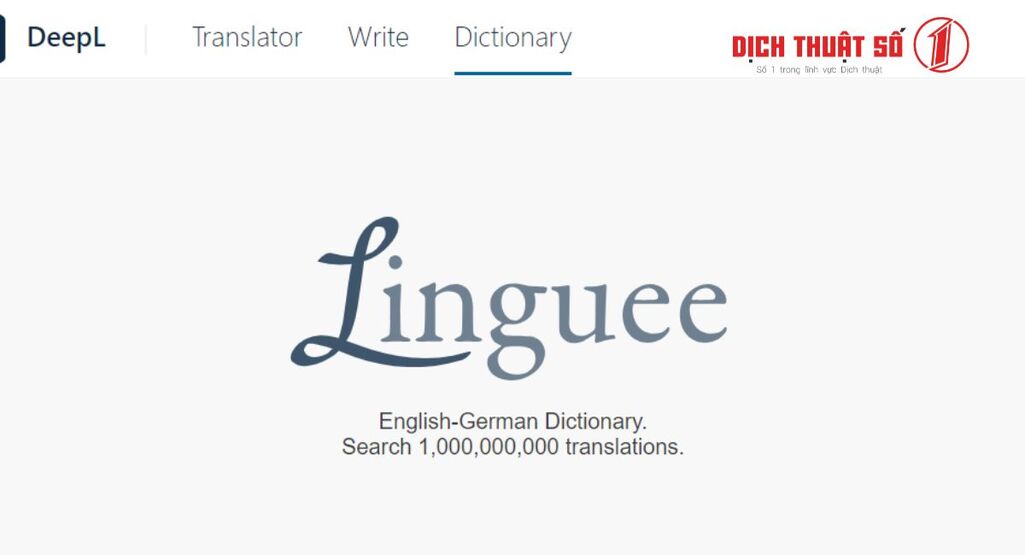 Phần mềm dịch tiếng Anh sang tiếng Việt Dictionary Linguee