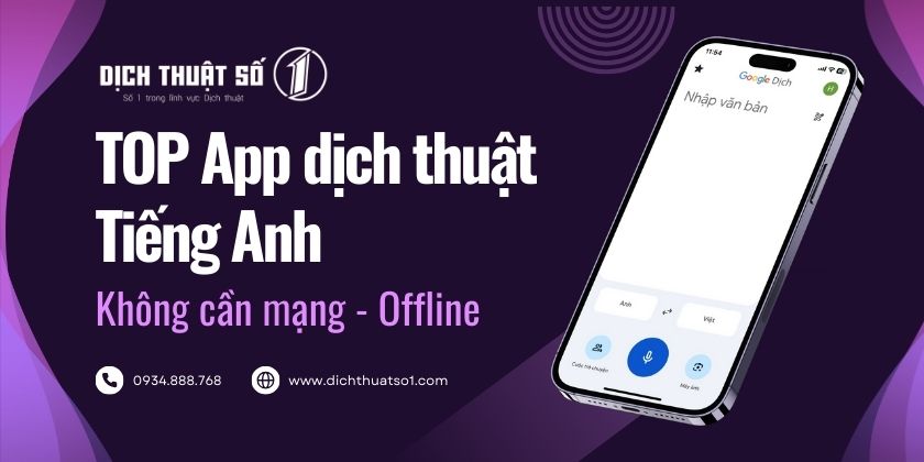 10 App dịch tiếng Anh không cần mạng