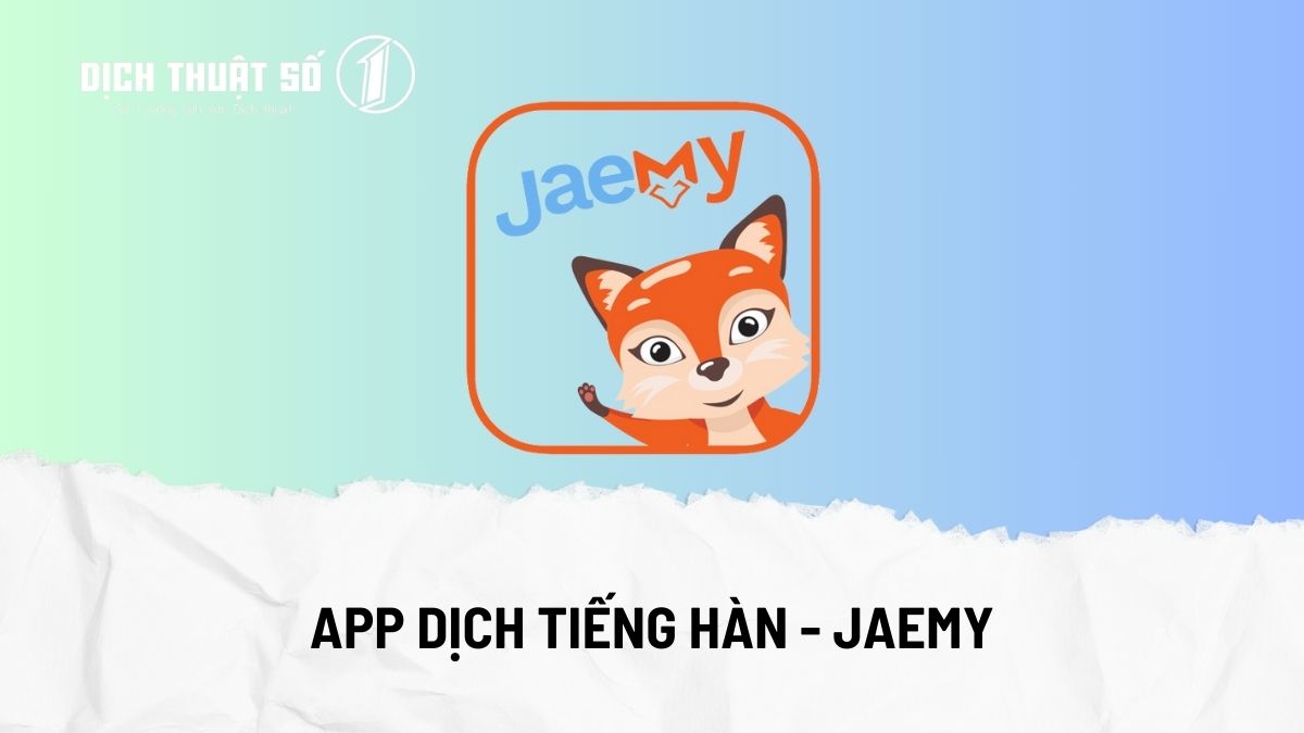 Jaemy - App dịch tên sang tiếng Hàn chuẩn