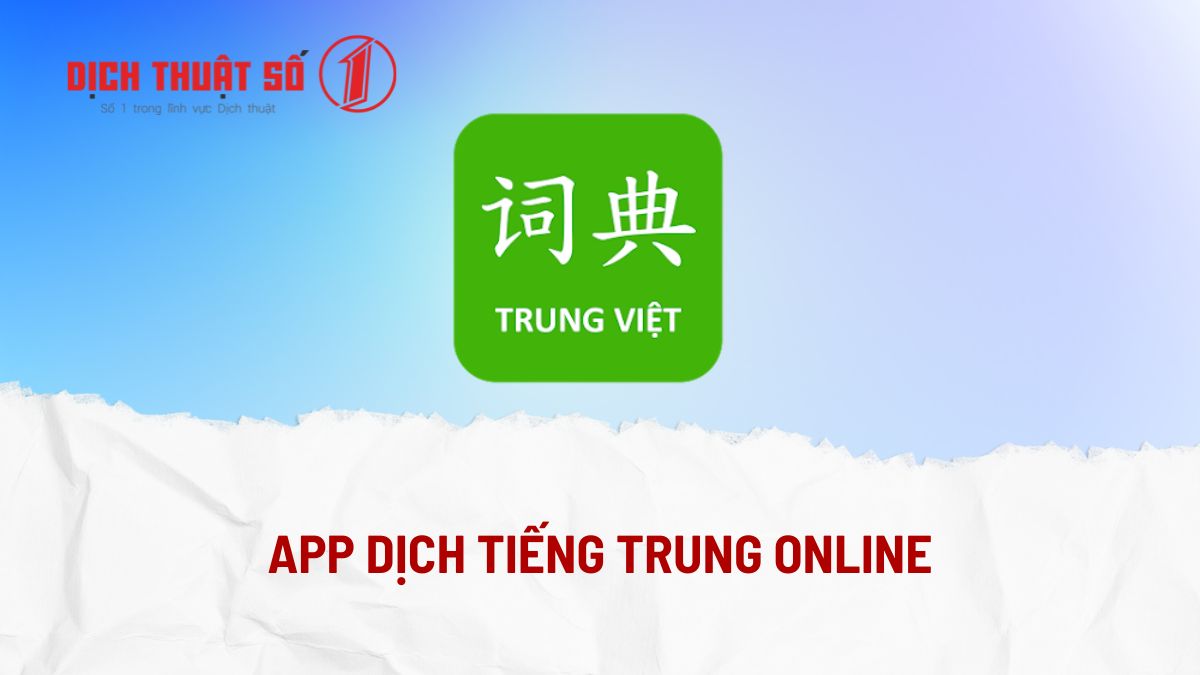 app dịch tiếng Trung