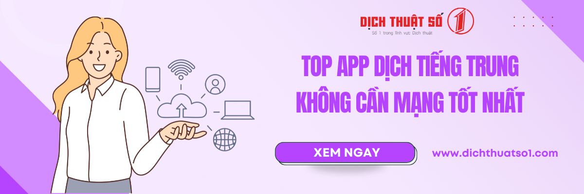 App Dịch Tiếng Trung Không Cần Mạng