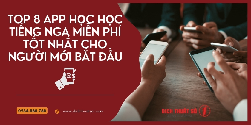 Top 8 app học học tiếng Nga miễn phí tốt nhất cho người mới bắt đầu