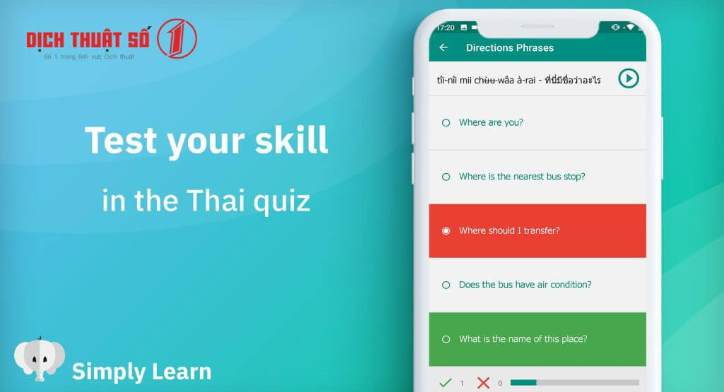 App học tiếng Thái dễ dàng - Simply Learn Thai