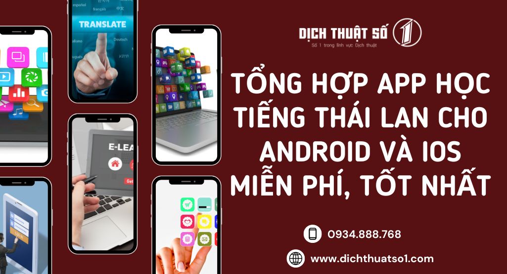 Tổng hợp app học tiếng Thái Lan cho Android và IOS miễn phí, tốt nhất