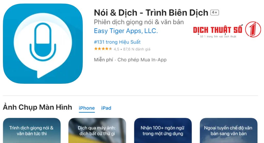 app web dịch tiếng việt sang tiếng nhật Nói & Dịch - Trình Biên Dịch