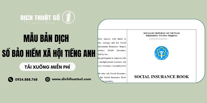 Bản Dịch Sổ Bảo Hiểm Xã Hội Tiếng Anh