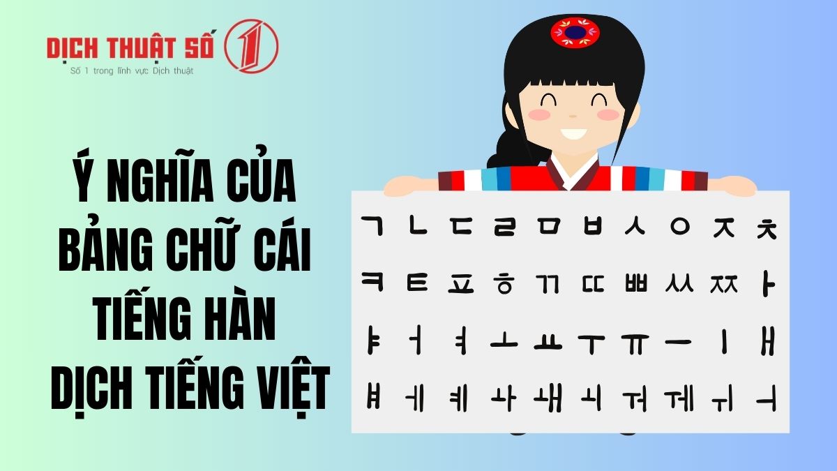 bảng chữ cái tiếng hàn dịch sang tiếng việt