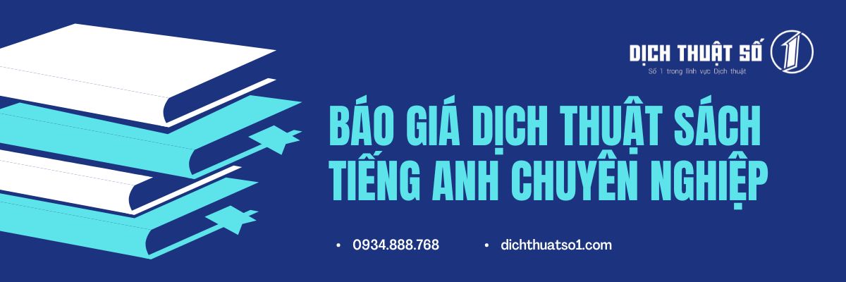 Báo giá dịch thuật sách tiếng Anh uy tín, chuyên nghiệp