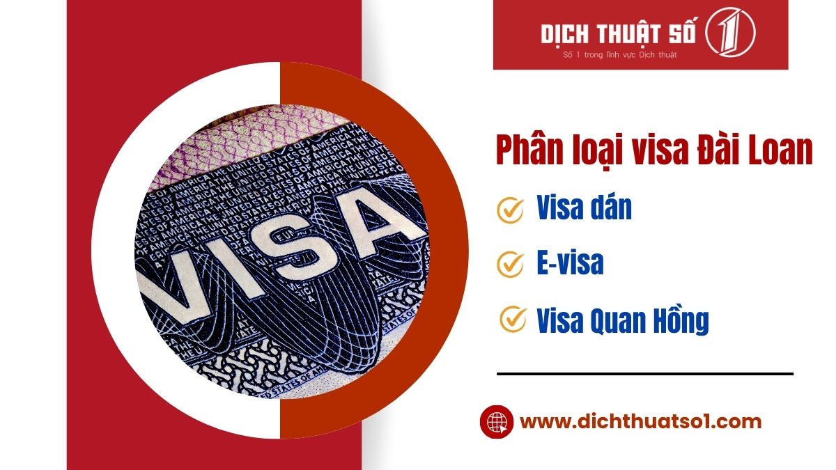 các loại visa đài loan