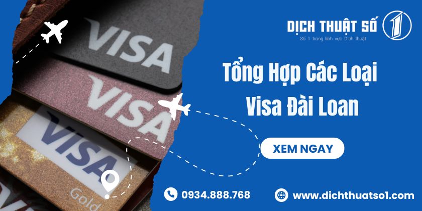 Các Loại Visa Đài Loan