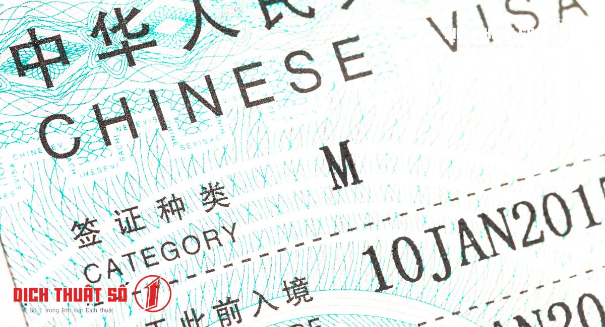 các loại visa trung quốc