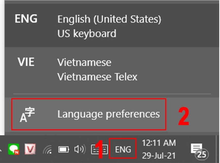 Cách chuyển bàn phím từ tiếng Nhật sang tiếng Anh trên Windows