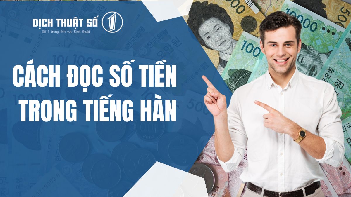 cách đọc số tiền trong tiếng hàn