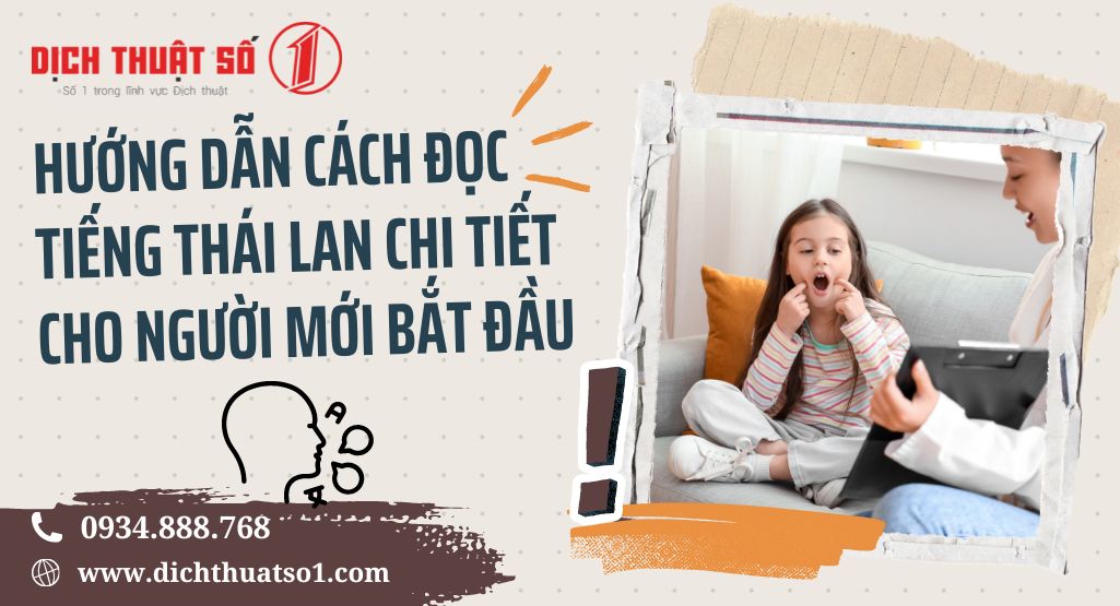 Hướng dẫn cách đọc tiếng Thái Lan chi tiết cho người mới bắt đầu