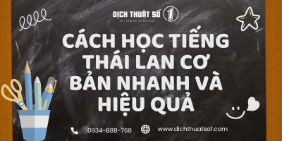 Bí quyết cách học tiếng Thái Lan cơ bản cho người mới bắt đầu