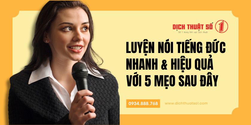 cách luyện nói tiếng Đức hiệu quả