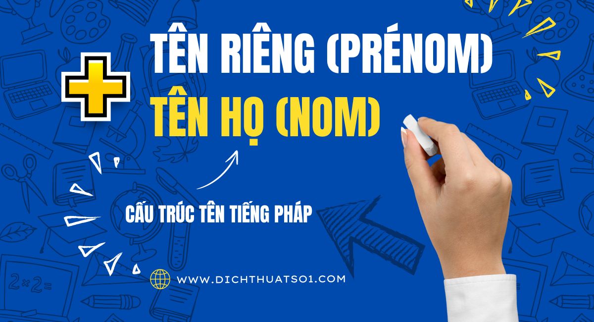 cấu trúc tên nữ hay trong tiếng pháp