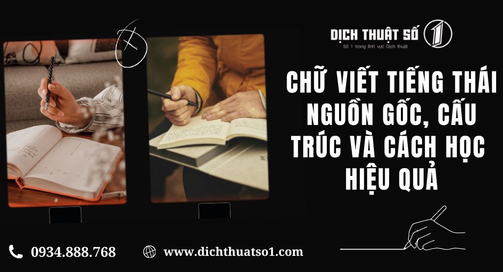 Chữ viết tiếng Thái: Nguồn gốc, cấu trúc và cách học hiệu quả