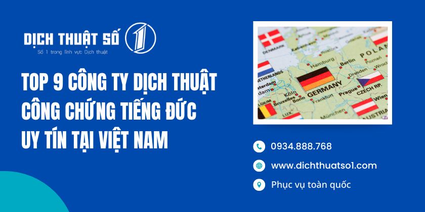 công ty dịch thuật tiếng Đức uy tín nhất hiện nay