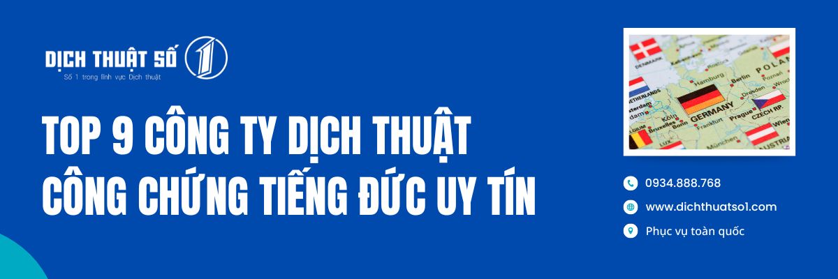 công ty dịch thuật tiếng Đức uy tín nhất hiện nay