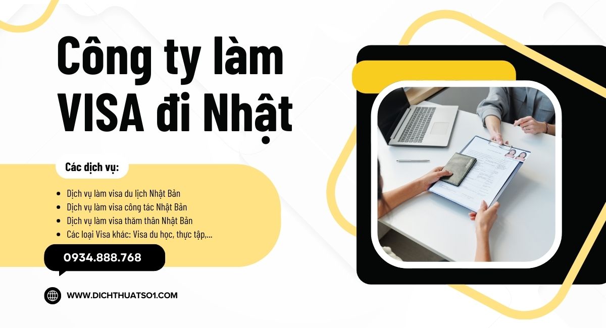 Các dịch vụ làm Visa đi Nhật công ty dịch thuật sô 1 cung cấp