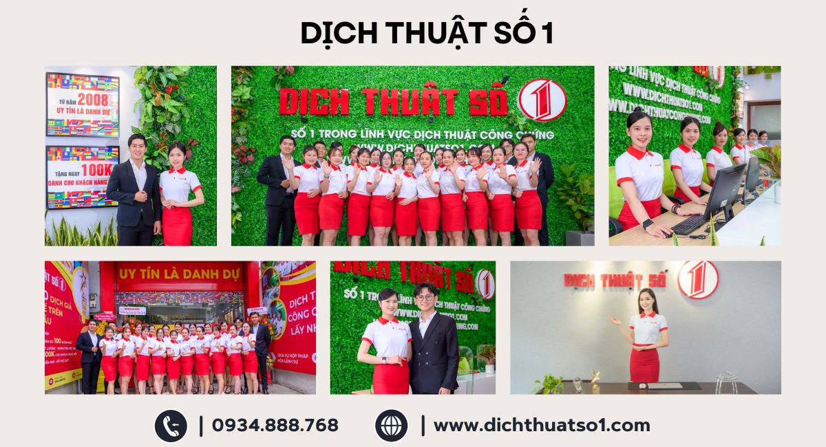 công ty dịch thuật công chứng uy tín