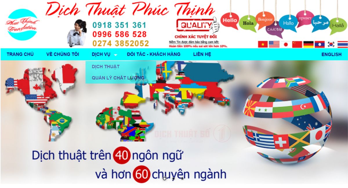 Dịch thuật công chứng Thủ Dầu Một Bình Dương