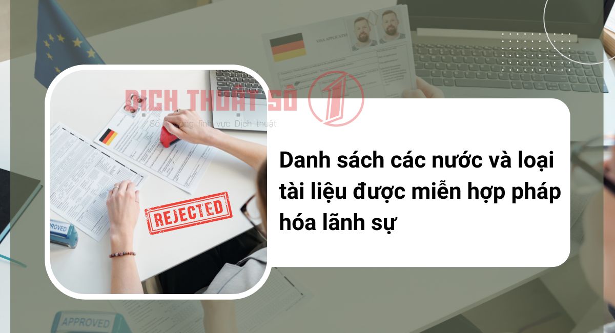 Loại tài liệu được miễn hợp pháp hóa