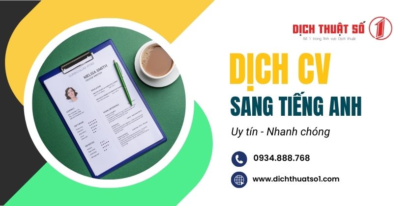 Dịch vụ dịch CV sang tiếng Anh