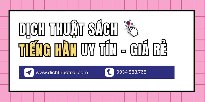 Dịch thuật sách tiếng Hàn