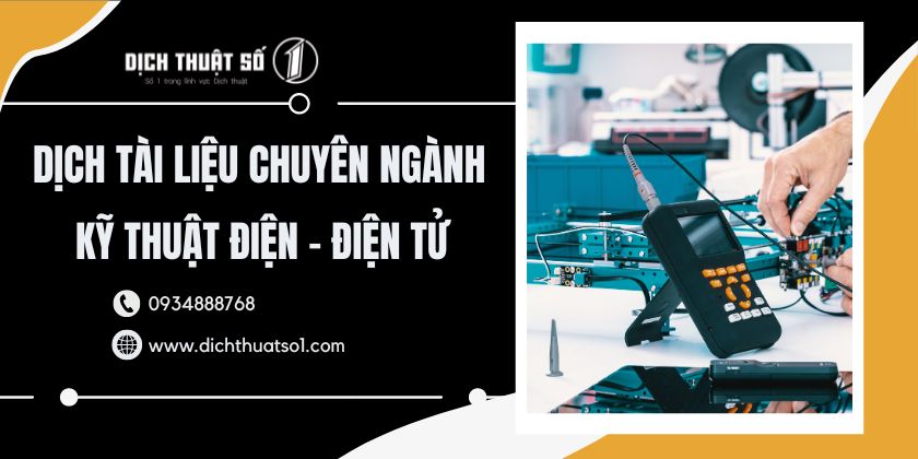 Dịch Tài Liệu Chuyên Ngành Kỹ Thuật Điện