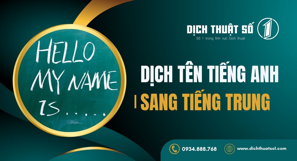 Cách dịch tên tiếng Anh sang tiếng Trung hiệu quả