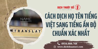 Cách dịch tên tiếng Việt sang tiếng Ấn Độ và những điều cần lưu ý