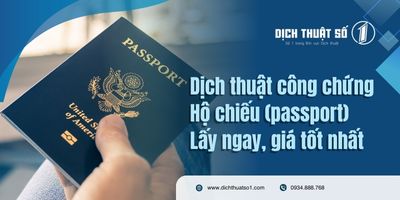 Dịch thuật công chứng hộ chiếu, passport