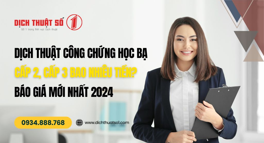 Dịch thuật công chứng học bạ cấp 2, cấp 3