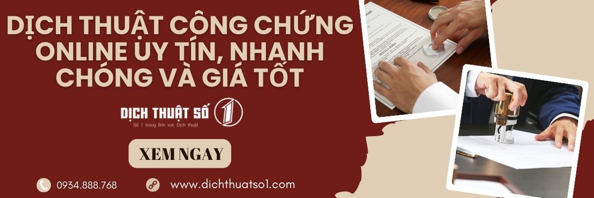 Dịch thuật công chứng online - Nhanh chóng, tiện lợi, chất lượng cao