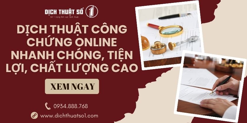 Dịch thuật công chứng online - Nhanh chóng, tiện lợi, chất lượng cao