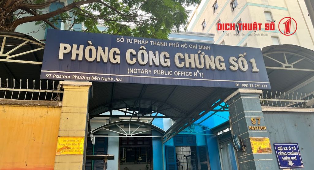 Phòng công chứng Sở Tư Pháp số 1 TP.HCM là một trong những đơn vị cung cấp dịch vụ dịch thuật công chứng tại khu vực Pasteur