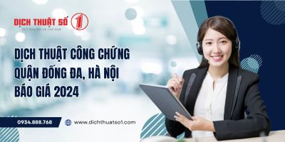 Dịch thuật công chứng quận Đống Đa, Hà Nội