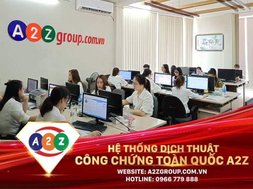 Dịch thuật công chứng Cần Thơ A2Z