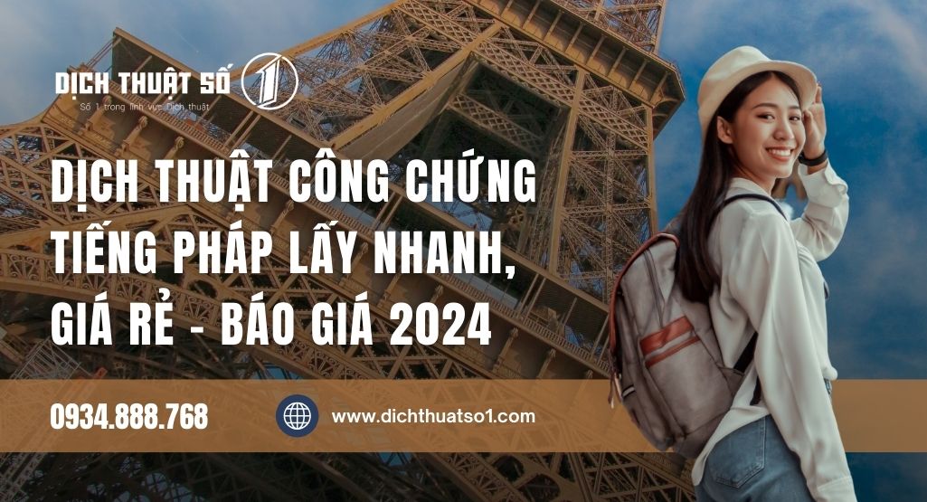 Dịch thuật công chứng tiếng Pháp