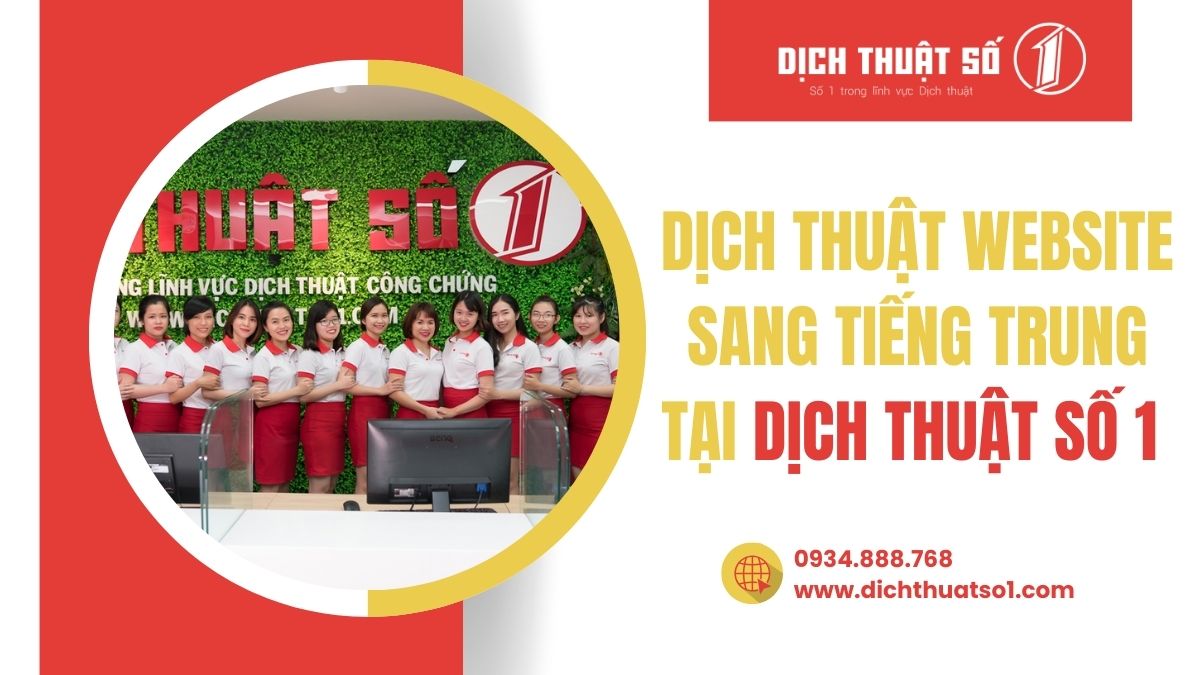 Dịch thuật website sang tiếng Trung