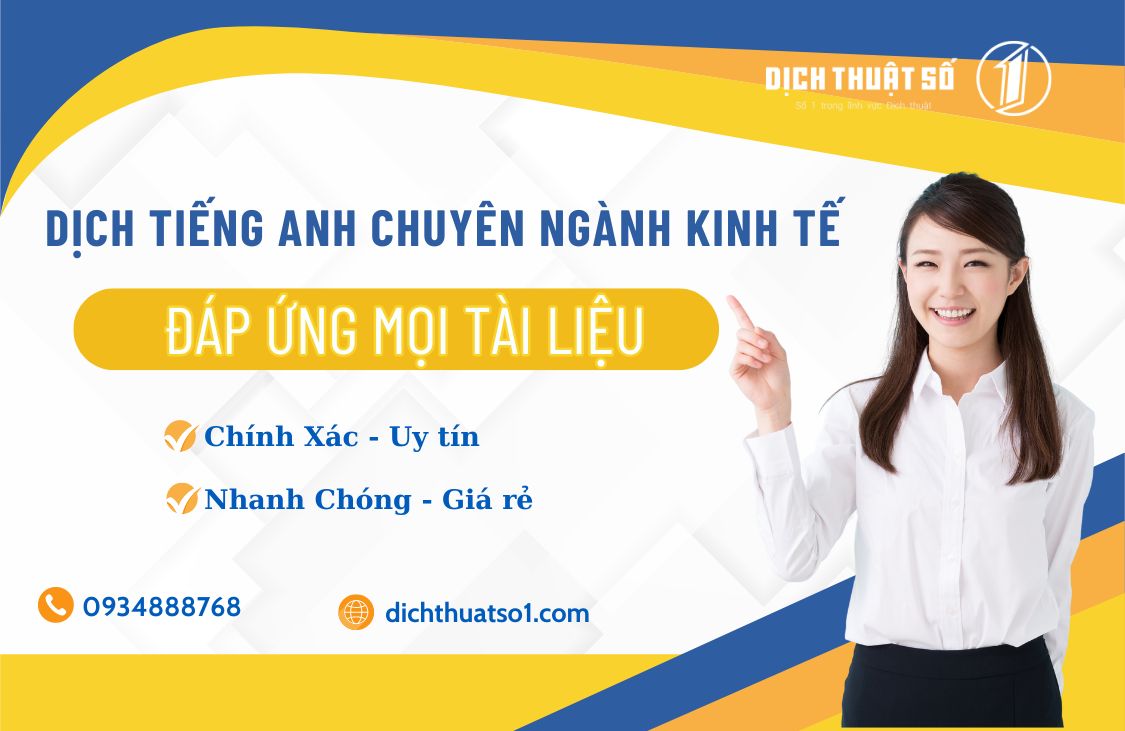 dịch tiếng anh chuyên ngành kinh tế