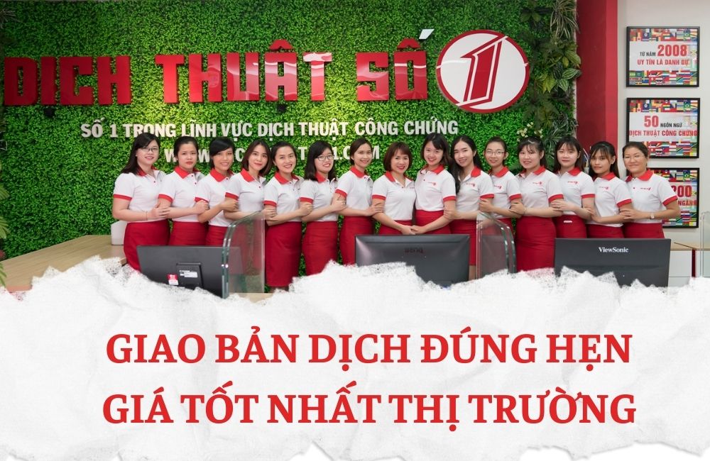 dịch tiếng anh chuyên ngành thương mại