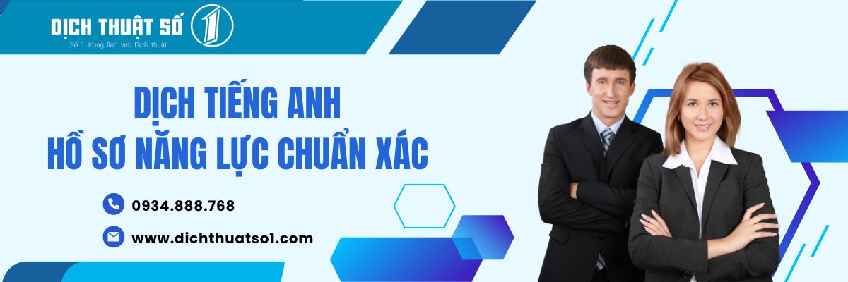 Hồ sơ năng lực dịch sang tiếng Anh