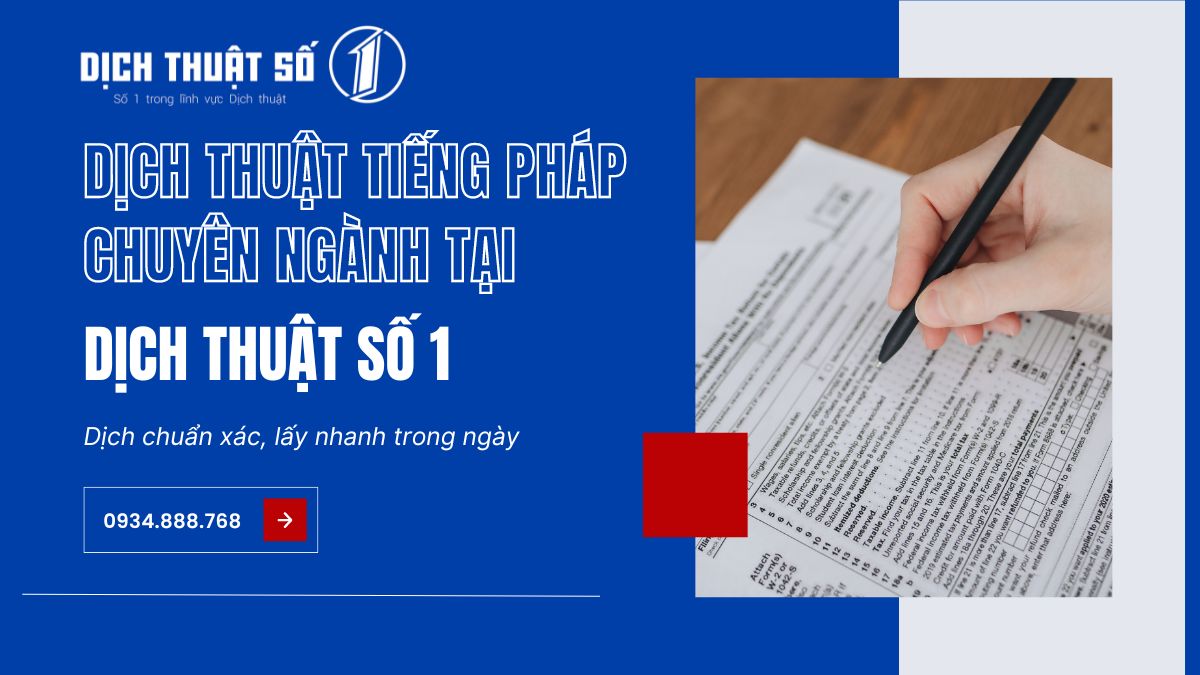 dịch tiếng pháp chuyên ngành