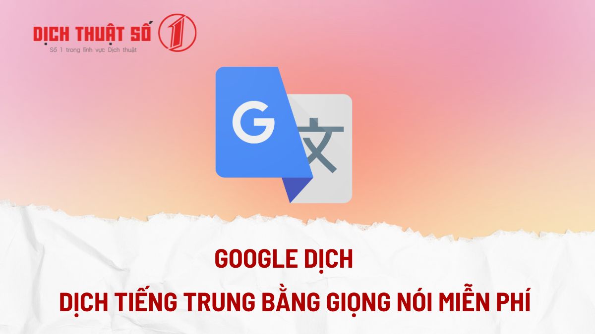 dịch tiếng trung bằng giọng nói